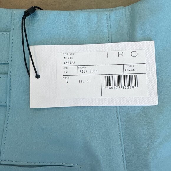 BRAND NEW IRO Paris Leather Shorts - Picture 7 of 8
